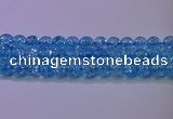 CKQ362 15.5 inches 8mm round dyed crackle quartz beads