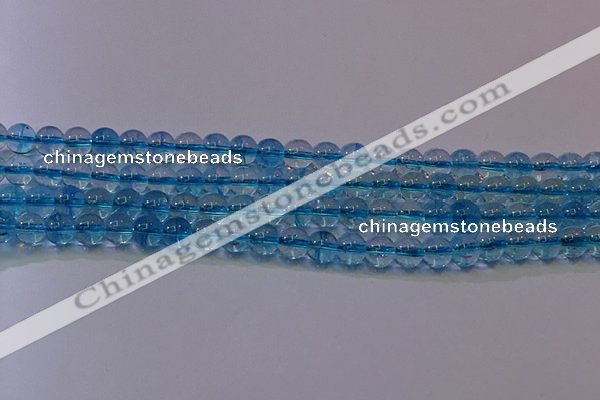 CKQ370 15.5 inches 4mm round dyed crackle quartz beads wholesale