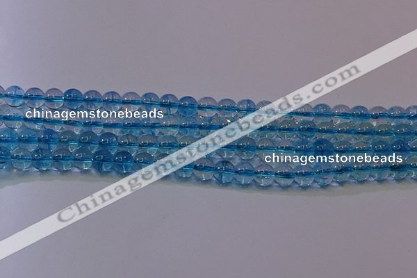 CKQ371 15.5 inches 6mm round dyed crackle quartz beads