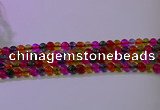 CKQ390 15.5 inches 4mm round dyed crackle quartz beads wholesale