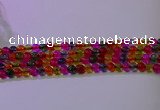 CKQ391 15.5 inches 6mm round dyed crackle quartz beads