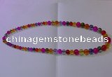 CKQ400 15.5 inches 6mm - 12mm round dyed crackle quartz beads