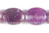 CKU01 15 inches 8*10mm oval purple kunzite beads Wholesale