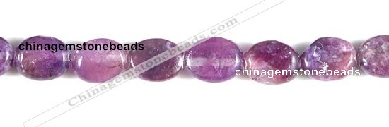 CKU01 15 inches 8*10mm oval purple kunzite beads Wholesale