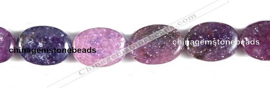 CKU02 15 inches 10*14mm oval purple kunzite beads Wholesale