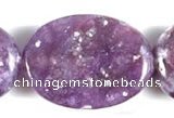 CKU03 15 inches 13*18mm oval purple kunzite beads Wholesale