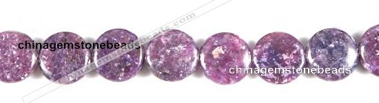 CKU04 15 inches 16mm coin purple kunzite beads wholesale