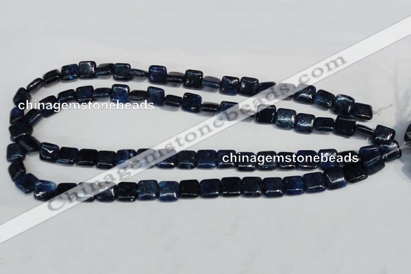 CKU116 15.5 inches 10*10mm square dyed kunzite beads wholesale