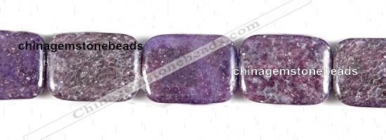 CKU12 15 inches 22*30mm rectangle purple kunzite beads wholesale