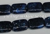 CKU125 15.5 inches 13*18mm rectangle dyed kunzite beads wholesale