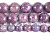 CKU16 15 inches 8mm,10mm & 12mm round purple kunzite beads