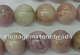 CKU207 15.5 inches 14mm round pink kunzite beads wholesale