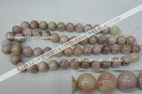 CKU207 15.5 inches 14mm round pink kunzite beads wholesale