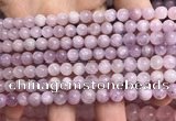 CKU320 15.5 inches 6mm round natural pink kunzite beads