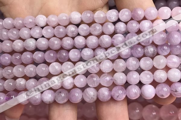 CKU320 15.5 inches 6mm round natural pink kunzite beads