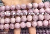 CKU323 15.5 inches 12mm round natural pink kunzite beads