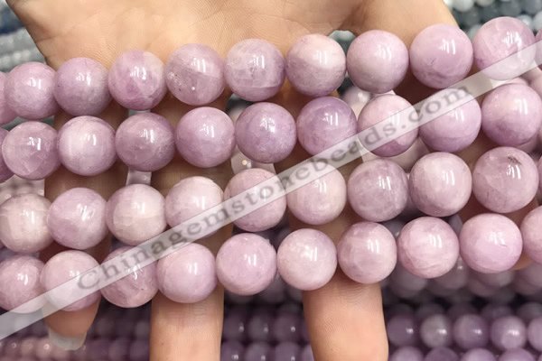 CKU323 15.5 inches 12mm round natural pink kunzite beads