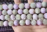 CKU327 15.5 inches 12mm - 12.5mm faceted round natural kunzite beads