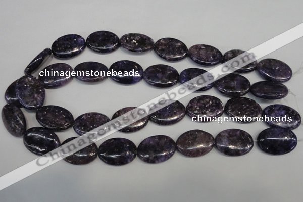 CKU42 15.5 inches 18*25mm oval purple kunzite beads wholesale