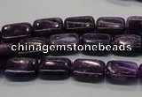 CKU44 15.5 inches 8*12mm rectangle purple kunzite beads wholesale