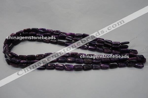 CKU44 15.5 inches 8*12mm rectangle purple kunzite beads wholesale