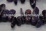 CKU52 15.5 inches 6*12mm - 9*27mm purple kunzite chips beads