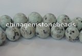 CKW02 15.5 inches 8mm round kiwi jasper gemstone beads