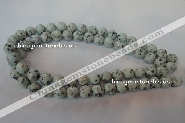 CKW04 15.5 inches 12mm round kiwi jasper gemstone beads