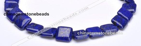 CLA01 15.5 inch 18*18mm square deep blue dyed lapis lazuli beads