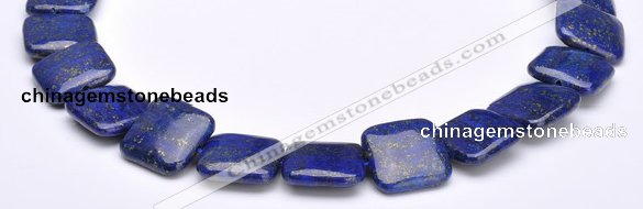 CLA02 Square 20*20mm deep blue dyed lapis lazuli gemstone beads