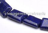 CLA05 Rectangle deep blue dyed lapis lazuli 12*16mm stone beads