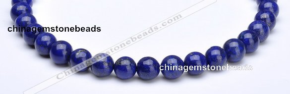 CLA09 6mm round deep blue dyed lapis lazuli beads wholesale