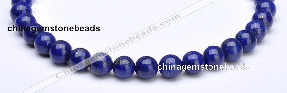 CLA13 14mm round deep blue dyed lapis lazuli beads wholesale