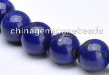 CLA15 18mm round deep blue dyed lapis lazuli beads wholesale