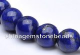 CLA16 Deep blue dyed lapis lazuli 20mm round beads wholesale