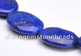 CLA37 18*25mm deep blue dyed lapis lazuli flat oval beads