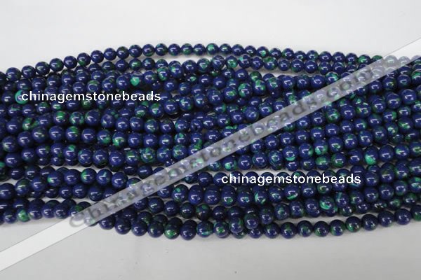 CLA401 15.5 inches 6mm round synthetic lapis lazuli beads