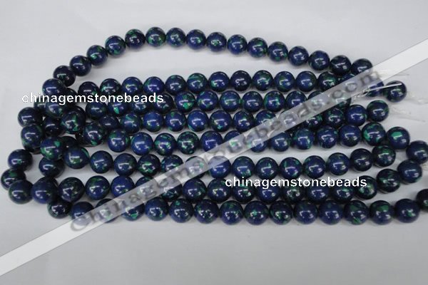 CLA403 15.5 inches 10mm round synthetic lapis lazuli beads