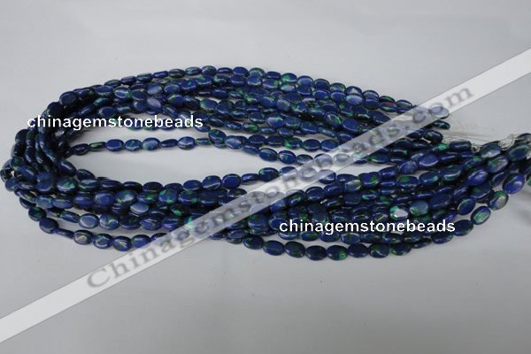 CLA418 15.5 inches 5*7mm oval synthetic lapis lazuli beads