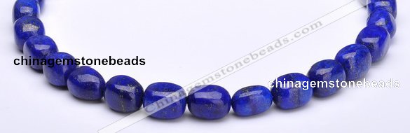 CLA42 10*10*15mm egg-shaped deep blue dyed lapis lazuli beads