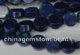 CLA442 15.5 inches 8mm coin synthetic lapis lazuli beads