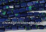 CLA451 15.5 inches 4*6mm rectangle synthetic lapis lazuli beads