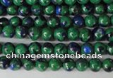 CLA478 15.5 inches 4mm round synthetic lapis lazuli beads