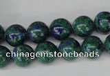 CLA481 15.5 inches 10mm round synthetic lapis lazuli beads