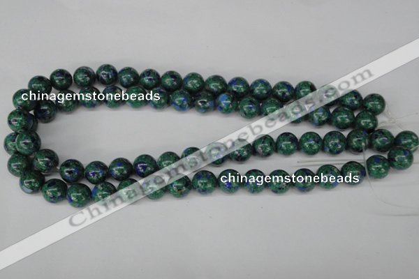 CLA481 15.5 inches 10mm round synthetic lapis lazuli beads