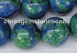 CLA486 15.5 inches 20mm round synthetic lapis lazuli beads