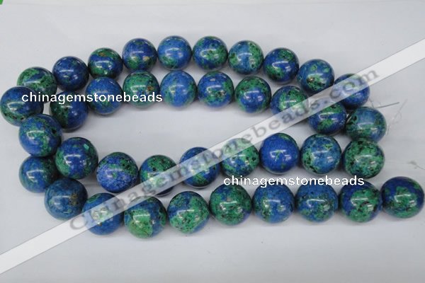 CLA486 15.5 inches 20mm round synthetic lapis lazuli beads