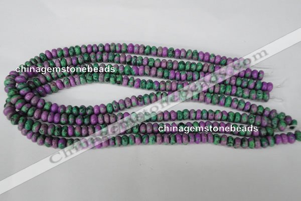 CLA498 15.5 inches 5*8mm rondelle synthetic lapis lazuli beads