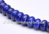 CLA50 5*8mm roundel deep blue dyed lapis lazuli beads Wholesale