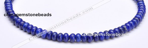CLA50 5*8mm roundel deep blue dyed lapis lazuli beads Wholesale